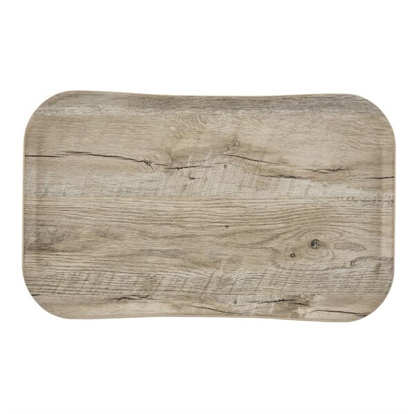 Dienblad | VERSA | Glasvezel | Houtlook | Antislip | Stapelbaar | 530x320mm