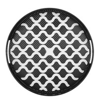 Olympia Dienblad | KRISTALLON | Polycarbonaat | Zwart | Antislip | Ø355x42(h)mm