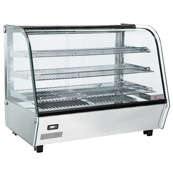 Warmhoudvitrine | RVS | 30°C/90°C | 3 Niveaus | 1.5kW (230V) | 870x582x685(h)mm