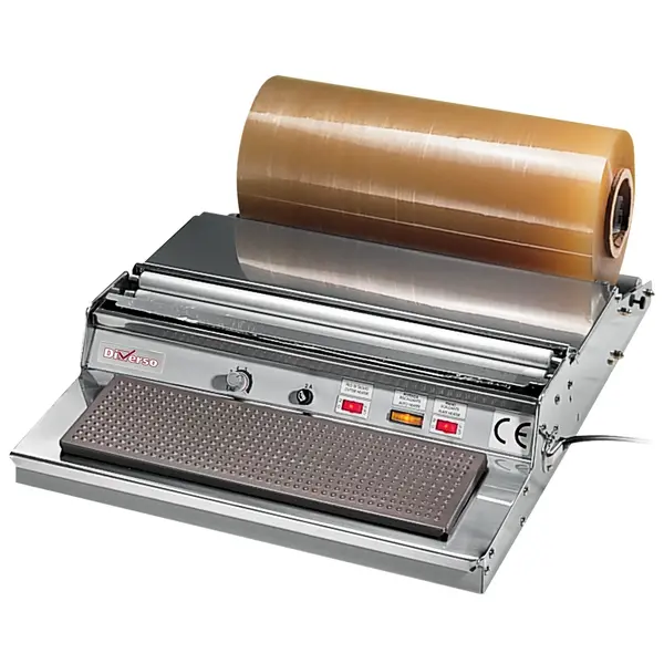 Vershoudfolie-Verpakkingsmachine | Elektrisch | Foliebreedte 400mm | Verwarmd Plateau | 0.65kW (230V) | 485x600x140(h)mm