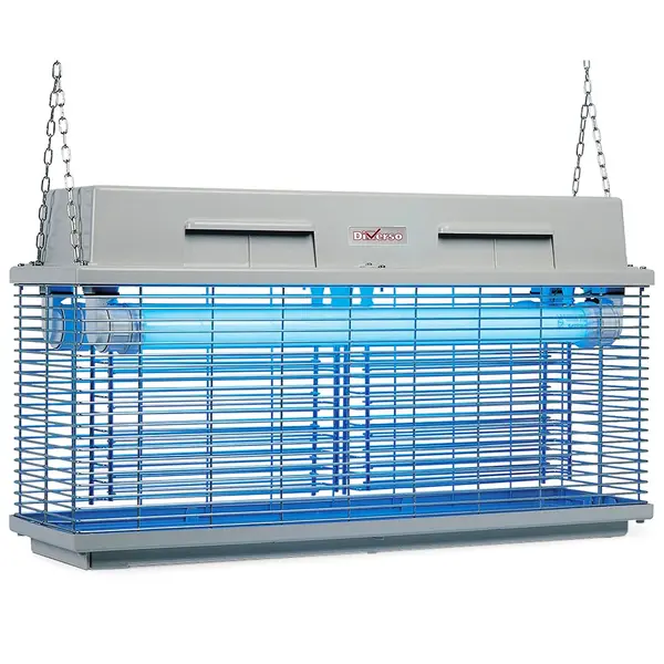 Insectenverdelger | UV-A Lampen (2x 20W) | Actieradius 12/15m | Wand-/Plafondmodel | 685x200x380(h)mm