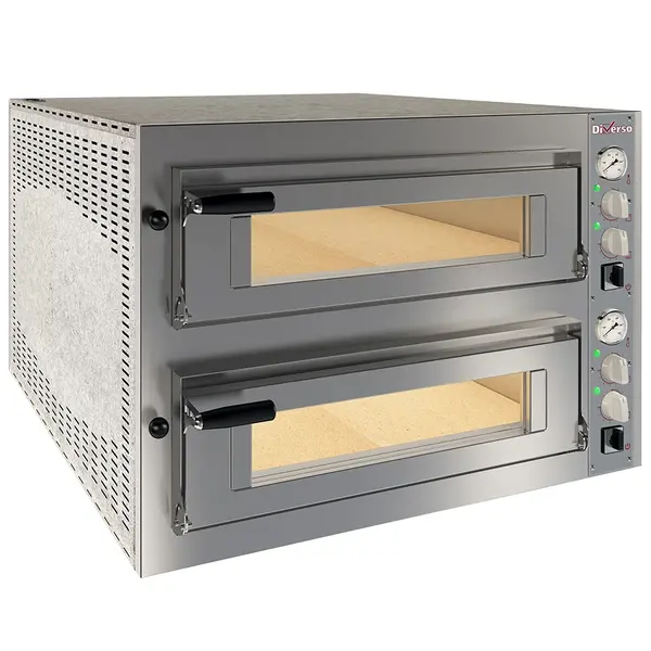 Pizzaoven | Elektrisch | 6+6x Ø35cm | 50°C/400°C | 15.1kW (400V) | 990x1170x680(h)mm