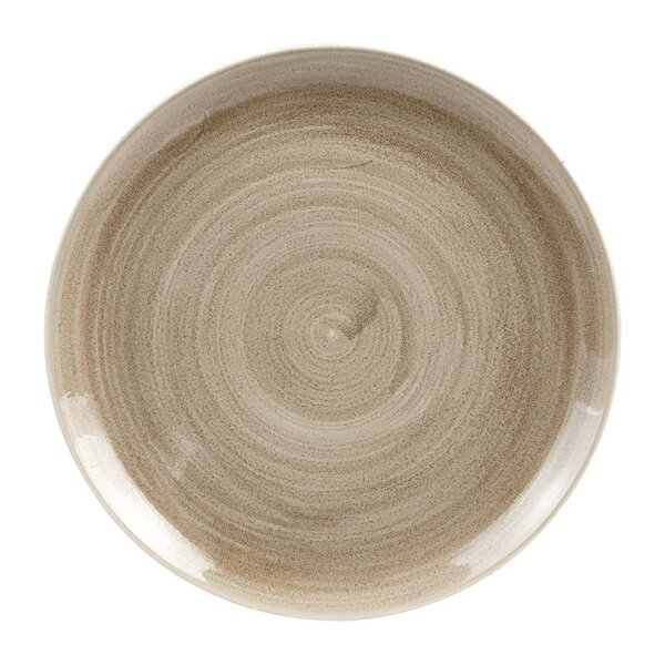 Coupeborden | STONECAST PATINA | Porselein | Antique Taupe | 12 Stuks | Ø288mm