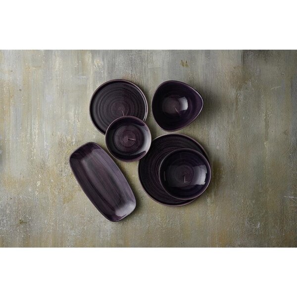 Coupeborden | STONECAST PATINA | Keramiek | Cobalt Deep Purple | 12 Stuks | Ø288mm