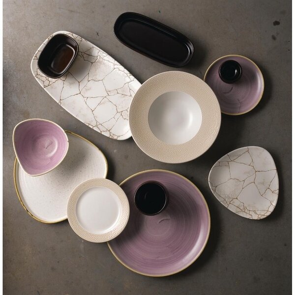 Borden | STONECAST | Keramiek | Lavender | 12 Stuks | Ø288mm