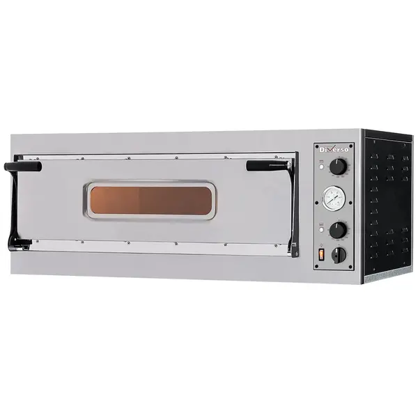 Pizzaoven | Elektrisch | 2x Ø35cm | 50°C/450°C | 5kW (400V) | Stapelbaar | 1100x600x415(h)mm