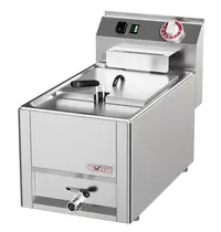 Diverso by Diamond Friteuse | COOKING LINE 600 | Elektrisch | 8L | 50°C/190°C | 3kW (230V) | Aftapkraan | 330x600x290/435(h)mm 