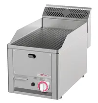 Diverso by Diamond Bak-/Grillplaat | COOKING LINE 600 | Gas | Gegroefd Oppervlak 320x480 (Gietijzer) | 50°C/300°C | 4kW | Piëzo Ontsteking | 330x600x290/435(h)mm 