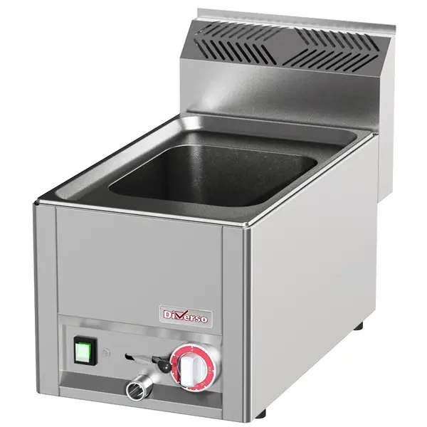 Pastakoker | COOKING LINE 600 | Elektrisch | 14L | 30°C/100°C | 3kW (230V) | Aftapkraan | 330x600x290/435(h)mm