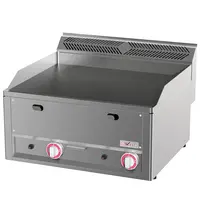 Diverso by Diamond Bak-/Grillplaat | COOKING LINE 600 | Gas | Glad Oppervlak 650x480 (Gietijzer) | 50°C/300°C | 8kW | Piëzo Ontsteking | 660x600x290/435(h)mm 