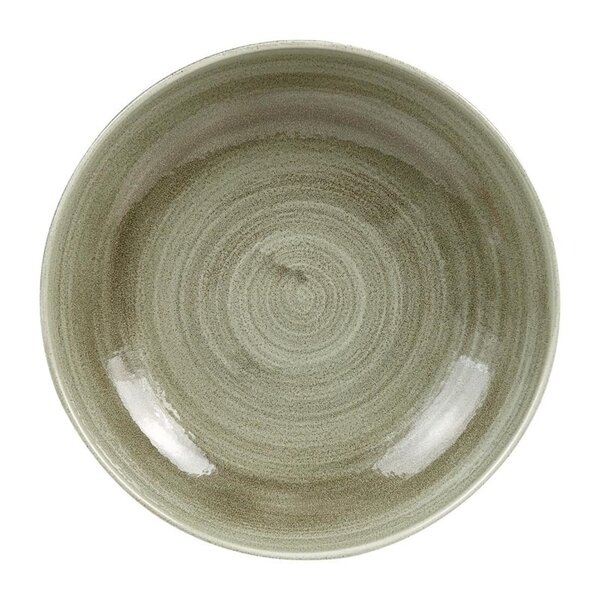 Coupeschalen | STONECAST PATINA | Porselein | Burnished Green | 114cl | 12 Stuks | Ø248x50(h)mm