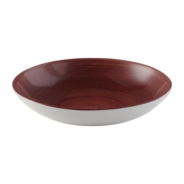 Coupeschalen | STONECAST PATINA | Keramiek | Red Rust | 12 Stuks | Ø248mm