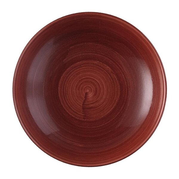 Coupeschalen | STONECAST PATINA | Keramiek | Red Rust | 12 Stuks | Ø248mm