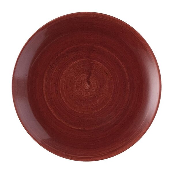 Coupeborden | STONECAST PATINA | Keramiek | Red Rust | 12 Stuks | Ø286mm