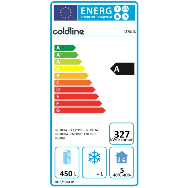 Koelkast | MASTER | Energiezuinig | 601L | RVS | 0°C/+10°C | Geforceerd | WiFi + App | 740x815x2085(h)mm