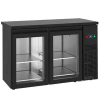 Tefcold Doorgeef-Barkoelkast | FGB | 320L | Zwart | -2°C/+8°C | Geforceerd | 2x 2 Draaideuren | 1380x610x950(h)mm 