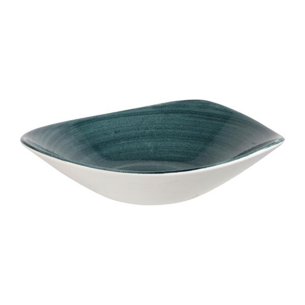 Kommen | STONECAST PATINA | Porselein | Rustic Teal | 60cl | 12 Stuks | Ø235mm