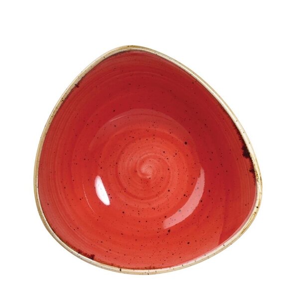 Kommen | STONECAST | Porselein | Berry Red | 12 Stuks | Ø235mm