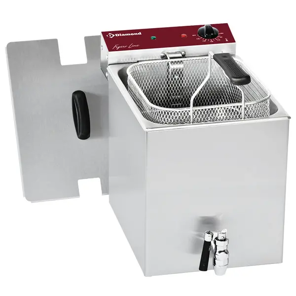 Friteuse | FRYERS LINE | Elektrisch | 8L | 0°C/190°C | 3kW (230V) | Aftapkraan | 265x445x350(h)mm