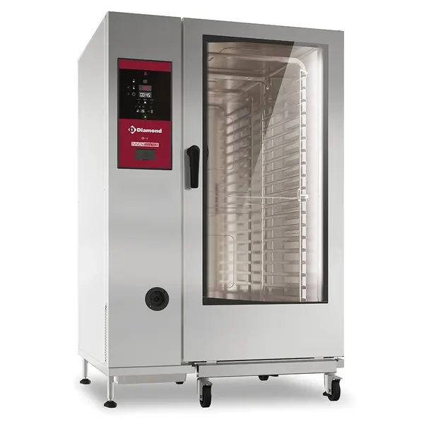 Combisteamer | Gas | 20 Niveaus (2/1 GN) | 25°C/300°C | 99.98kW/2.5kW (230V) | Zelfreiniging | Touchbediening | 1162x1066x1794(h)mm