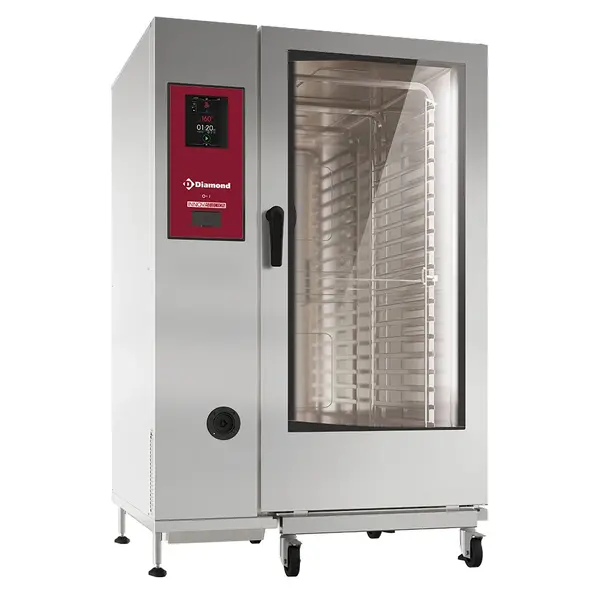 Combisteamer | Gas | 20 Niveaus (2/1 GN) | 25°C/300°C | 99.98kW/2.5kW (230V) | Zelfreiniging | Touchscreen | 1162x1066x1794(h)mm