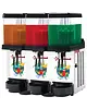 Diamond Gekoelde Drankendispenser | Zwart/RVS | 3x 12L | +2°C/+8°C | 600x400x650(h)mm 