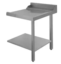 Diamond Afvoertafel (Rechts) | RVS | Bodemschap | Achteropstand | 700x770x850/1020(h)mm 