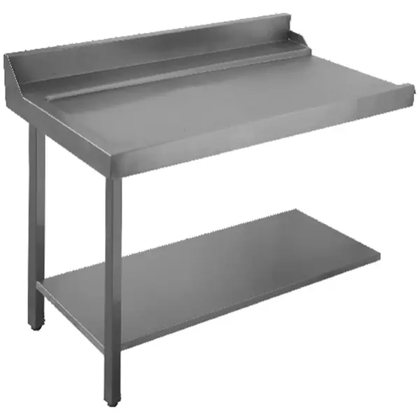 Afvoertafel (Links) | RVS | Bodemschap | Achteropstand | 1200x770x850/1020(h)mm