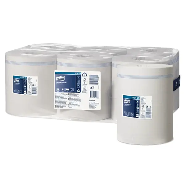 Poetsrollen (Midi) | Wiping-Papier | Wit | 275m/Rol | 6 Rollen | Ø190x245(h)mm