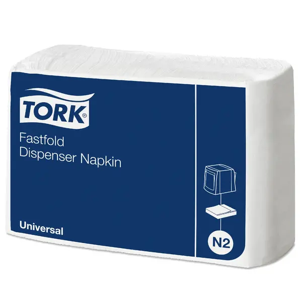 Servetten | Fastfold-Papier | Wit | 1/4 Vouw | 300/Pak | 36 Pakken | 240x300mm