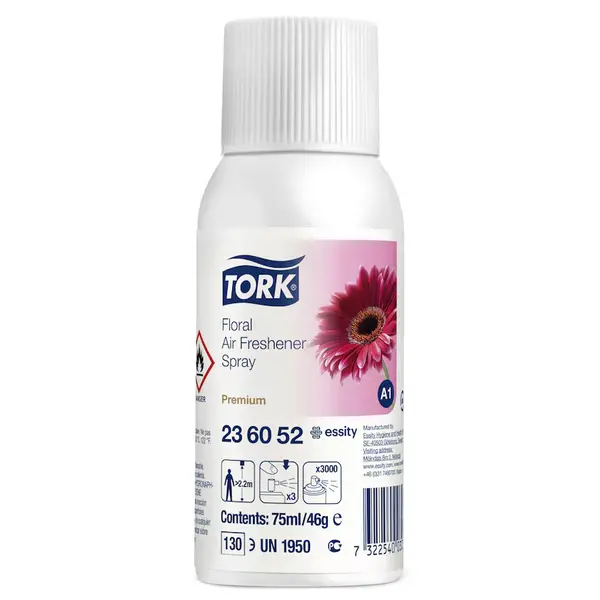 Luchtverfrisser Spray | Tork Luchtverfrisser Dispenser | Floral | 75ml | 12 Stuks