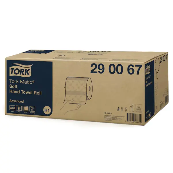 Matic®-Handdoekrollen (Incl. Adapter) | Wit | 150m/Rol | 6 Rollen | Ø190x210(h)mm