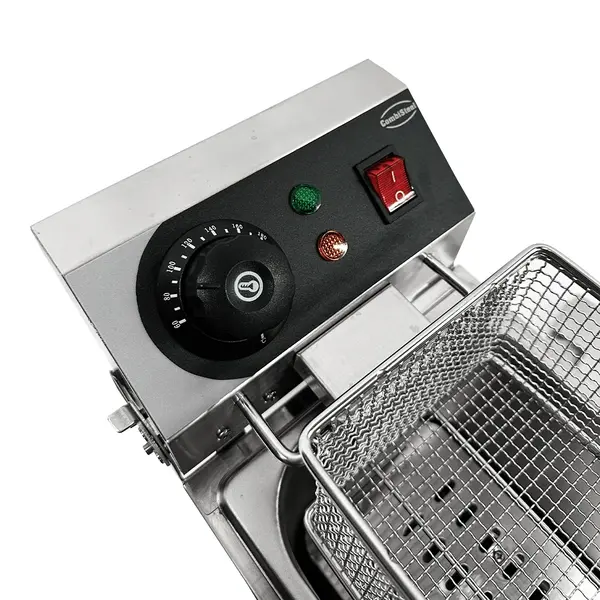 Friteuse | Elektrisch | 4L | 60°C/200°C | 2kW (230V) | Aftapkraan | 190x540x330(h)mm