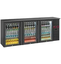 Diamond Barkoelkast | BOTTLES EVO | 500L | Zwart | +2°C/+8°C | Statisch + Ventilator | Draaideuren | 2085x535x860(h)mm 