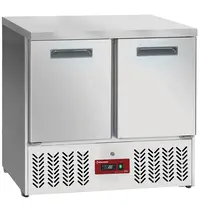 Diamond Koelwerkbank | COMPACT LINE EVO | 159L | 2 Deuren (1/1 GN) | 0°C/+8°C | Statisch + Ventilator | Werkblad Afneembaar | Wielen (Geremd) | 900x700x880(h)mm 