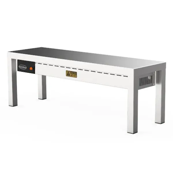 Etagère/Warmtebrug | RVS | 1 Niveau | Verwarmd (Keramisch) | 1kW (230V) | 1400x300x350(h)mm