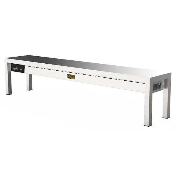 Etagère/Warmtebrug | RVS | 1 Niveau | Verwarmd (Keramisch) | 1.25kW (230V) | 1800x300x350(h)mm