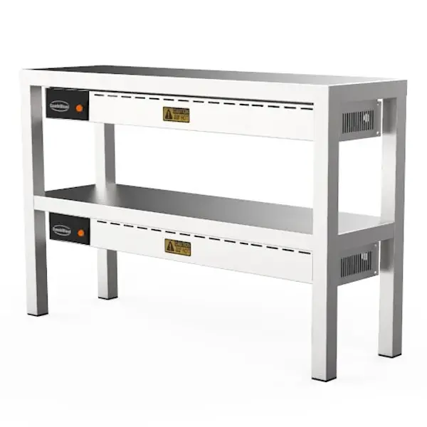 Etagère/Warmtebrug | RVS | 2 Niveaus | Verwarmd (Keramisch) | 1.5kW (230V) | 1200x300x650(h)mm
