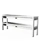 CombiSteel Etagère/Warmtebrug | RVS | 2 Niveaus | Verwarmd (Keramisch) | 2.5kW (230V) | 1800x300x650(h)mm 