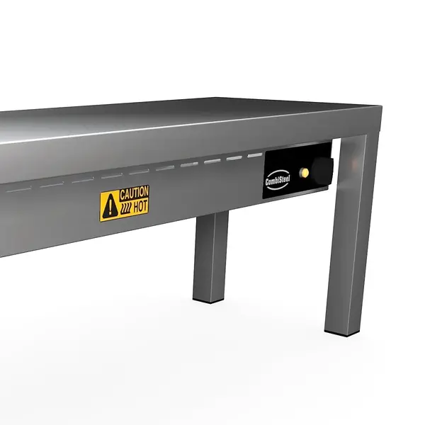 Etagère/Warmtebrug | RVS | 1 Niveau | Verwarmd (Keramisch) | 0.75kW (230V) | 1000x300x350(h)mm