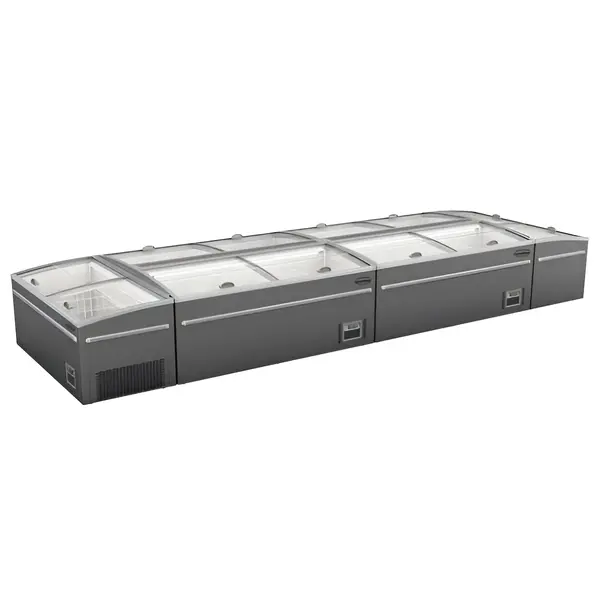 Supermarkt Vrieskist | 850L | Grijs | -18°C/-22°C | Statisch | Schuifdeksels | 2100x850x870(h)mm