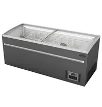 CombiSteel Supermarkt Vrieskist | 850L | Grijs | -18°C/-22°C | Statisch | Schuifdeksels | 2100x850x870(h)mm 