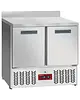 Diamond Koelwerkbank | COMPACT LINE EVO | 159L | 2 Deuren (1/1 GN) | 0°C/+8°C | Statisch + Ventilator | Achteropstand | Werkblad Afneembaar | Wielen (Geremd) | 900x700x880/980(h)mm 