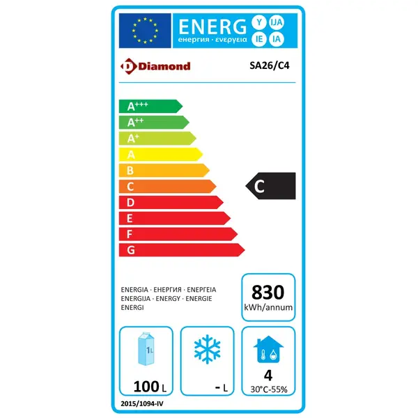 Koelwerkbank | COMPACT LINE EVO | 100L | 4 Laden (1/1 GN) | 0°C/+8°C | Statisch + Ventilator | Werkblad Afneembaar | Wielen (Geremd) | 900x700x880(h)mm