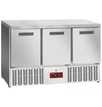 Diamond Koelwerkbank | COMPACT LINE EVO | 239L | 3 Deuren (1/1 GN) | 0°C/+8°C | Statisch + Ventilator | Werkblad Afneembaar | Wielen (Geremd) | 1365x700x880(h)mm 