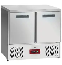 Diamond Vrieswerkbank | COMPACT LINE EVO | 220L | 2 Deuren (1/1 GN) | -10°C/-18°C | Statisch + Ventilator | Werkblad Afneembaar | Wielen (Geremd) | 900x700x880(h)mm 