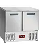 Diamond Vrieswerkbank | COMPACT LINE EVO | 220L | 2 Deuren (1/1 GN) | -10°C/-18°C | Statisch + Ventilator | Werkblad Afneembaar | Wielen (Geremd) | 900x700x880(h)mm 