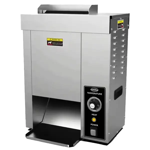 Doorlooptoaster | Enkel (Verticaal) | Snelheid 360-720/u | 50°C/300°C | 2kW (230V) | 460x350x610(h)mm