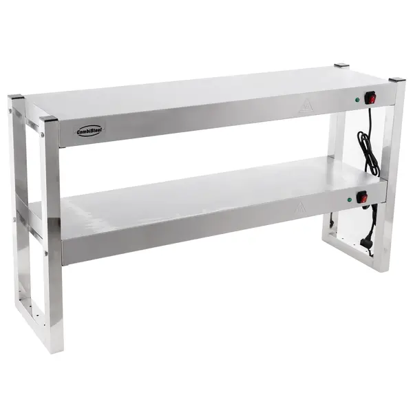 Etagère/Warmtebrug | RVS | 2 Niveaus | Verwarmd (Halogeen) | 60°C/70°C | 1.8kW (2x 230V) | 1200x300x650(h)mm