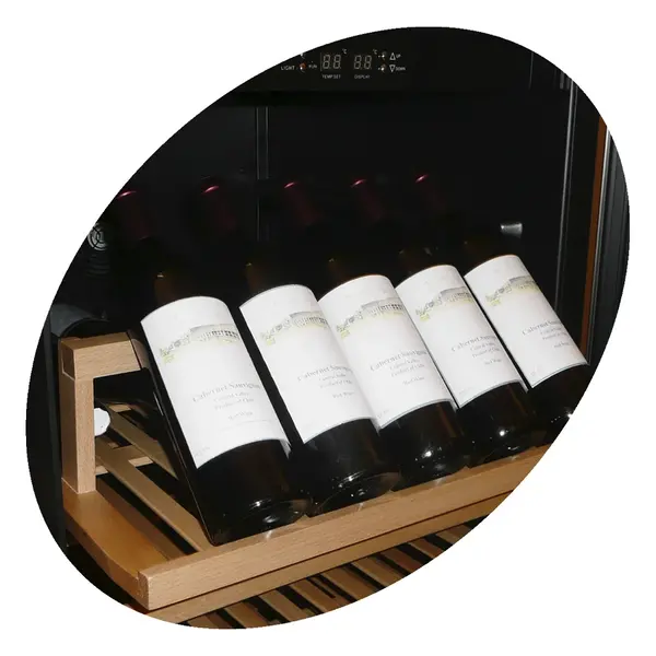 Wijnkoelkast | MILLEBOLLE | 160L (45x 75cl) | RVS | 1 Zone | +5°C/+18°C | Geforceerd | 595x570x820(h)mm